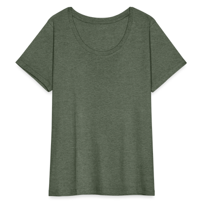 Women’s Curvy T-Shirt - heather military green
