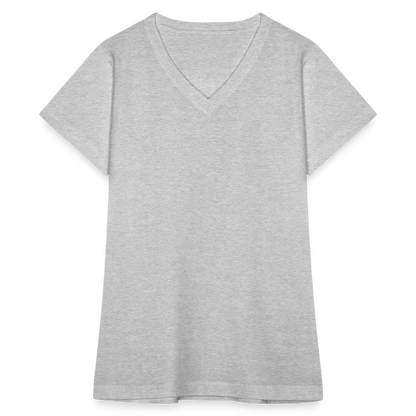 Women's V-Neck T-Shirt - gray