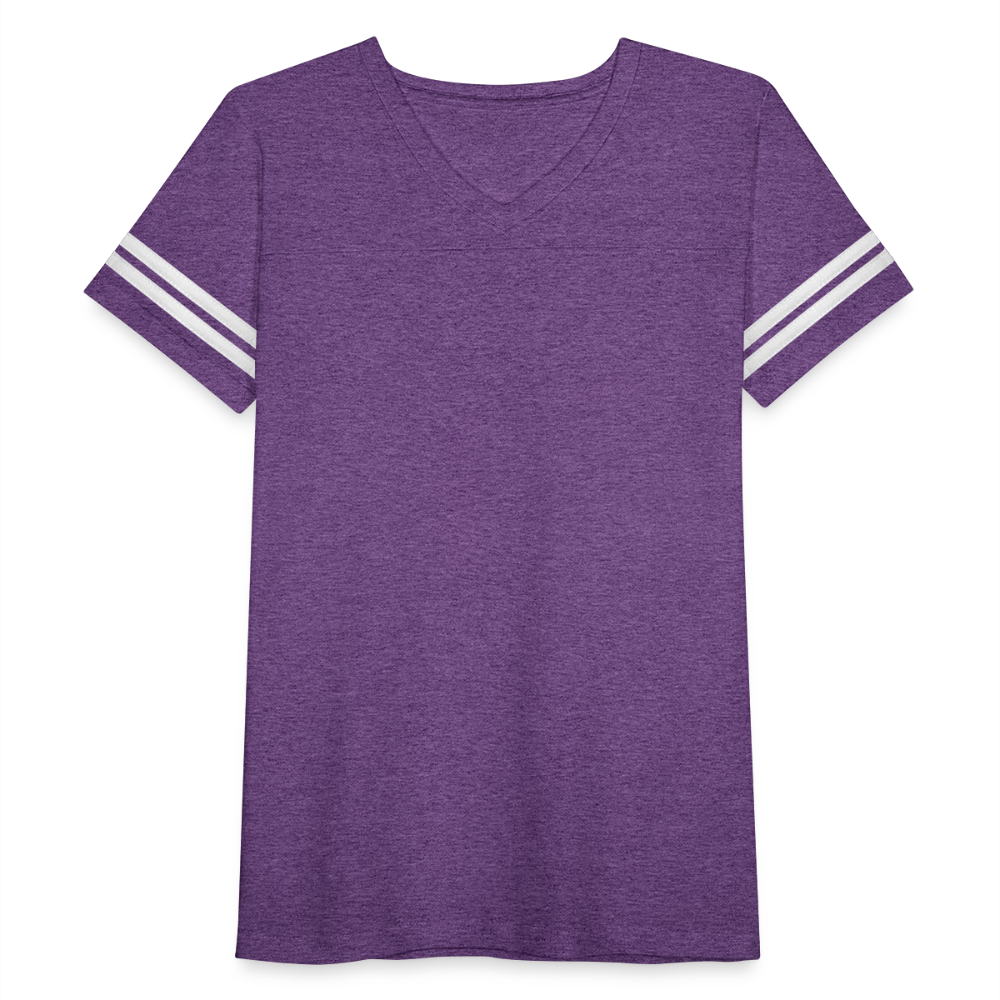 Women’s Vintage Sport T-Shirt - vintage purple/white