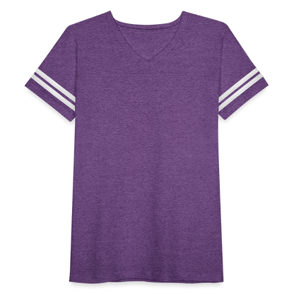 Women’s Vintage Sport T-Shirt - vintage purple/white