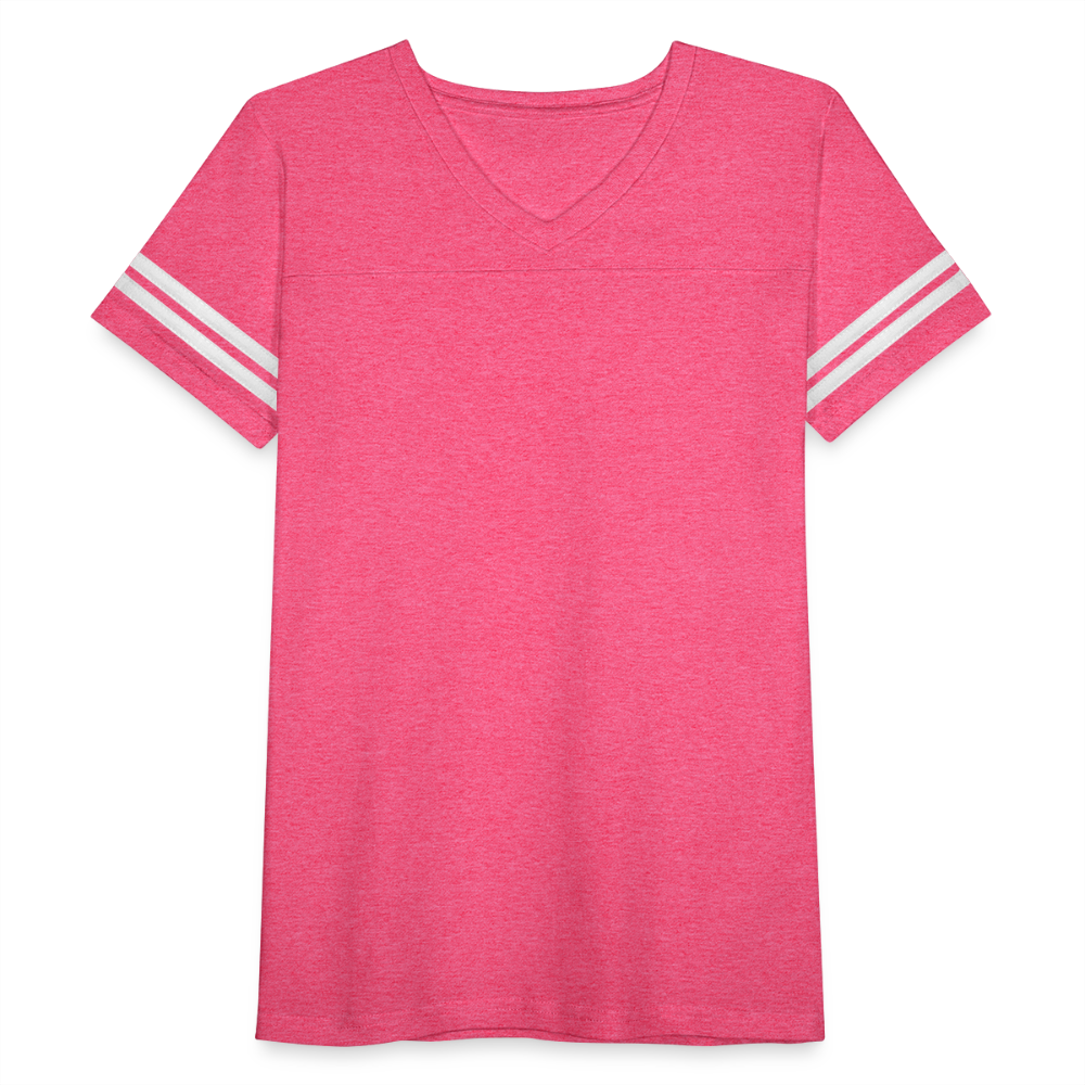 Women’s Vintage Sport T-Shirt - vintage pink/white