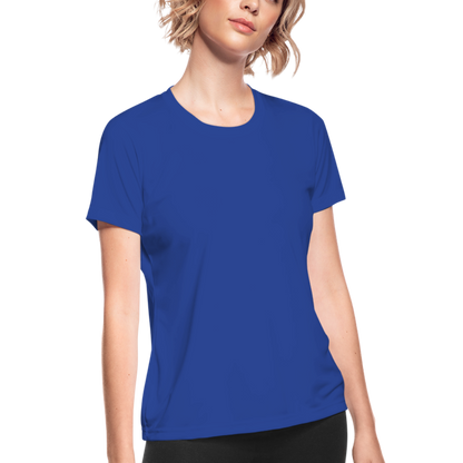Women's Moisture Wicking Performance T-Shirt - royal blue