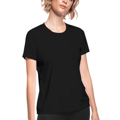 Women's Moisture Wicking Performance T-Shirt - black