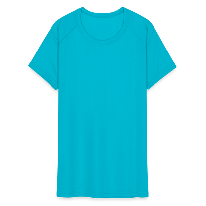 Women's Moisture Wicking Performance T-Shirt - turquoise