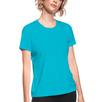 Women's Moisture Wicking Performance T-Shirt - turquoise