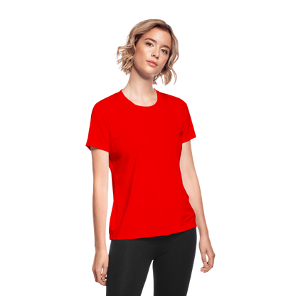 Women's Moisture Wicking Performance T-Shirt - red