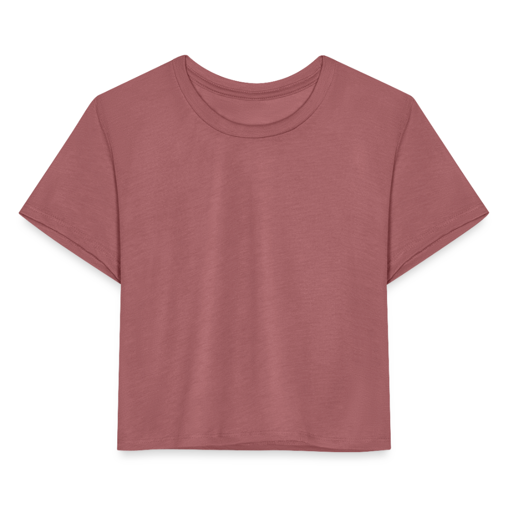 Women's Cropped T-Shirt - mauve