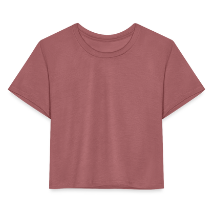 Women's Cropped T-Shirt - mauve