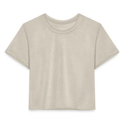 Women's Cropped T-Shirt - dust
