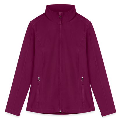 Women’s Soft Shell Jacket - raspberry