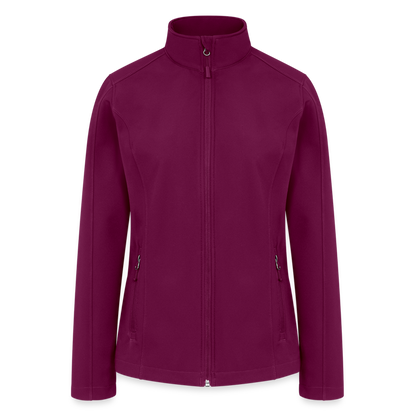 Women’s Soft Shell Jacket - raspberry