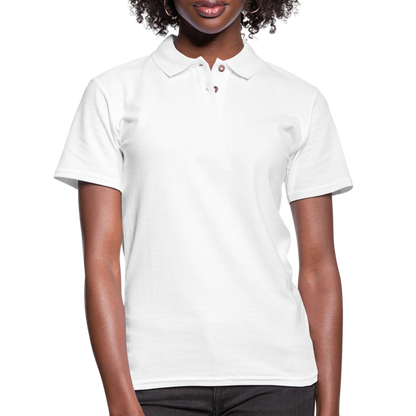 Women's Pique Polo Shirt - white
