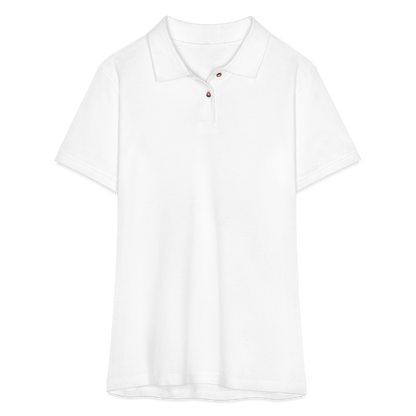 Women's Pique Polo Shirt - white