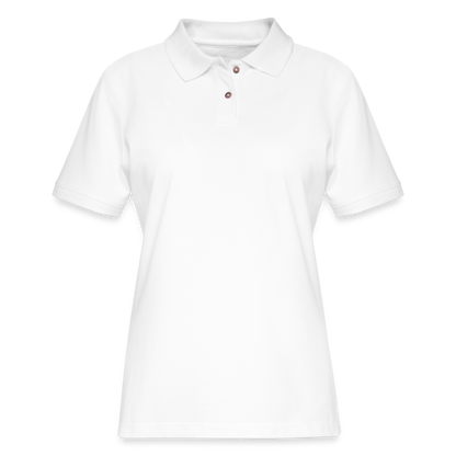 Women's Pique Polo Shirt - white