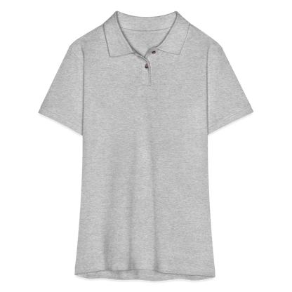 Women's Pique Polo Shirt - heather gray