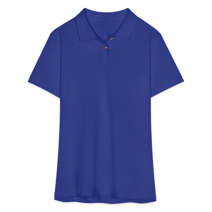 Women's Pique Polo Shirt - royal blue