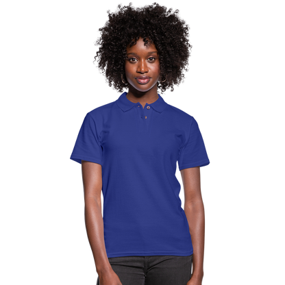 Women's Pique Polo Shirt - royal blue