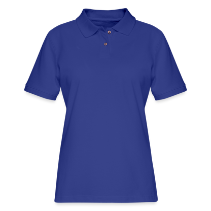 Women's Pique Polo Shirt - royal blue