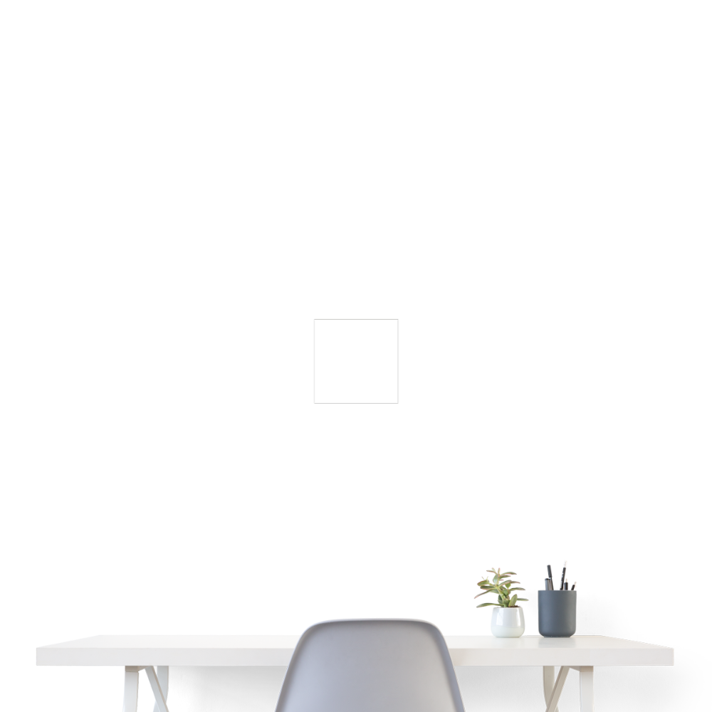 Poster 8x8 - white