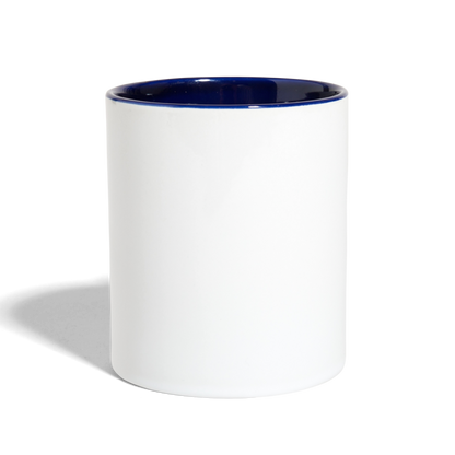 Contrast Coffee Mug - white/cobalt blue