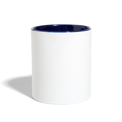 Contrast Coffee Mug - white/cobalt blue