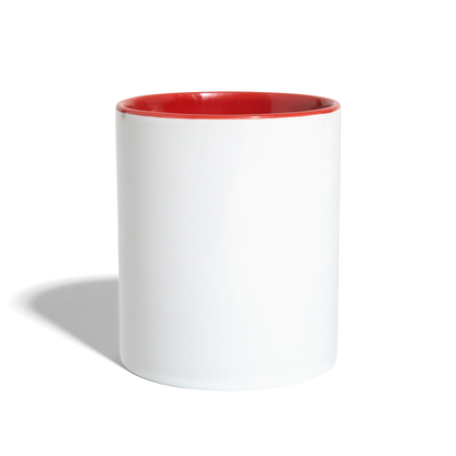Contrast Coffee Mug - white/red