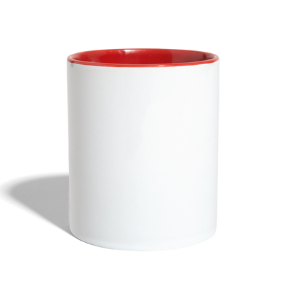 Contrast Coffee Mug - white/red