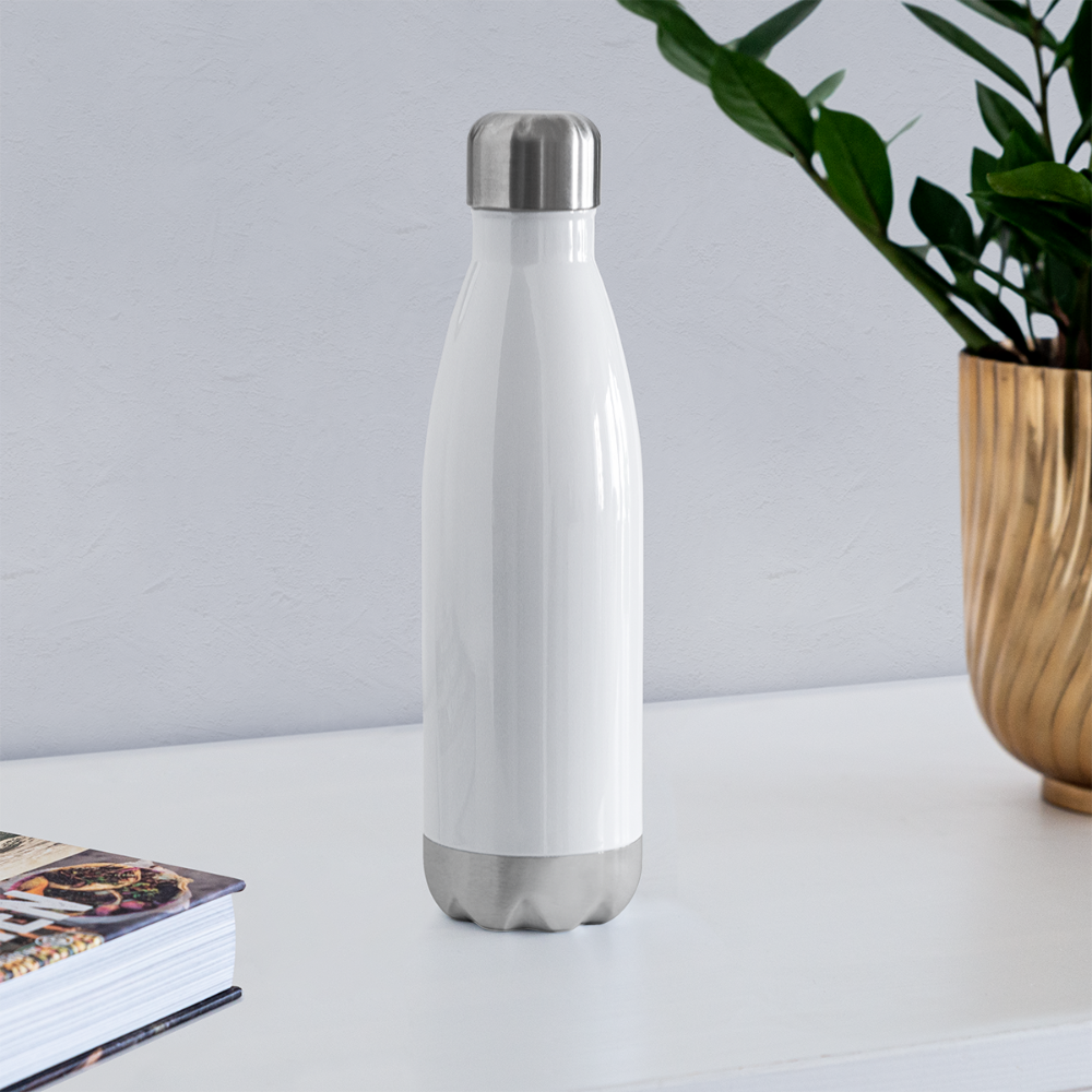 Insulated Stainless Steel Water Bottle - white