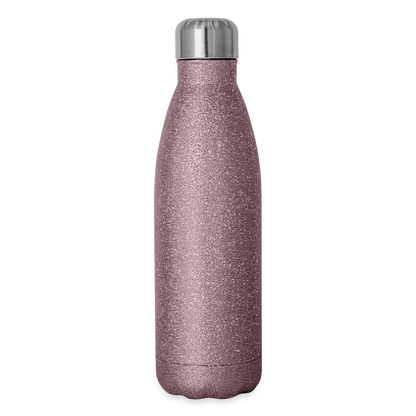 Insulated Stainless Steel Water Bottle - pink glitter