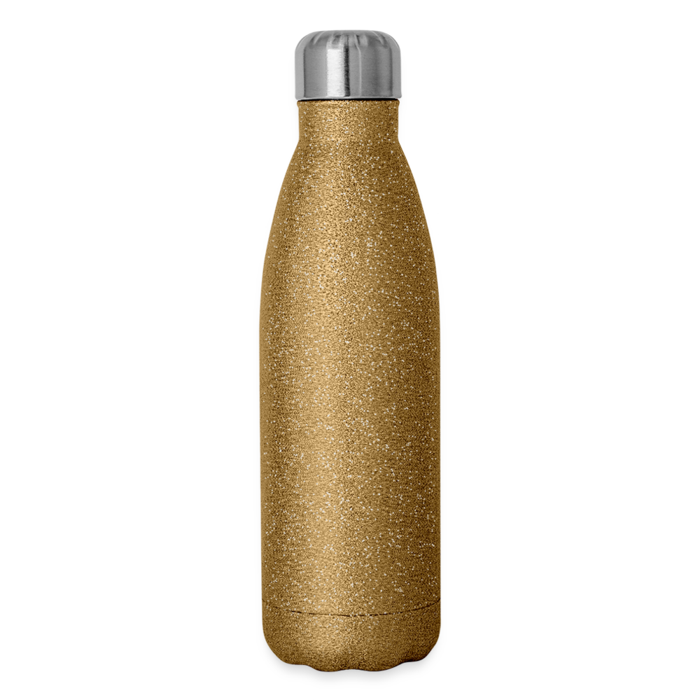 Insulated Stainless Steel Water Bottle - gold glitter