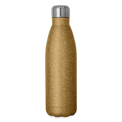Insulated Stainless Steel Water Bottle - gold glitter