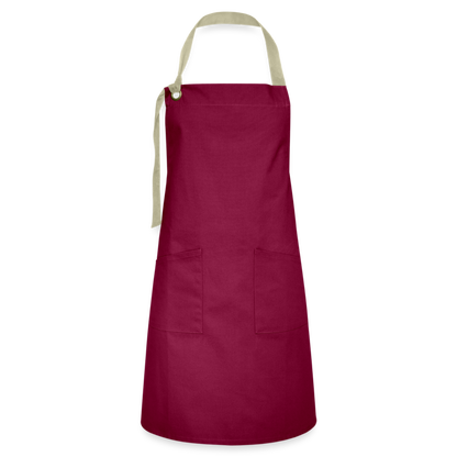 Artisan Apron - burgundy/khaki