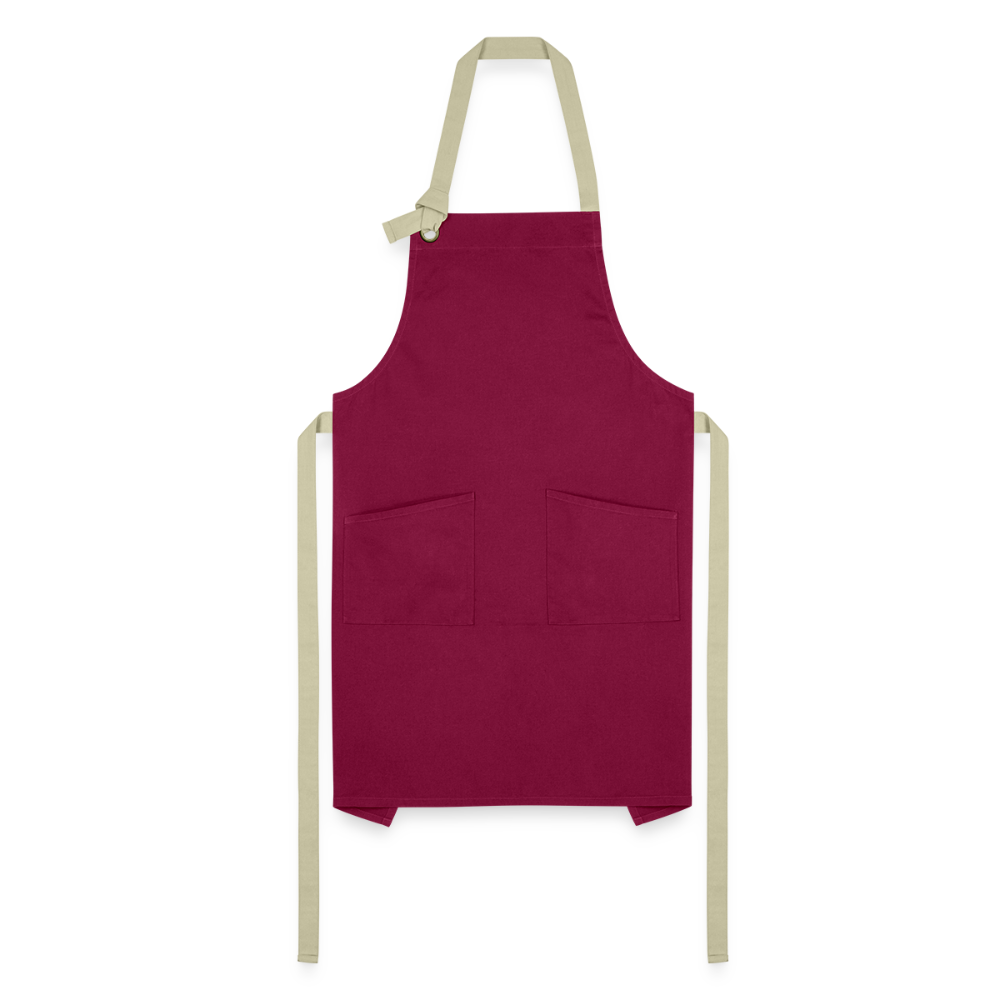 Artisan Apron - burgundy/khaki
