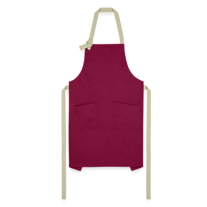 Artisan Apron - burgundy/khaki