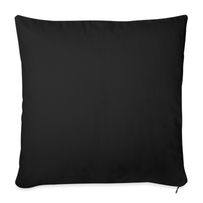 Throw Pillow Cover 18” x 18” - black