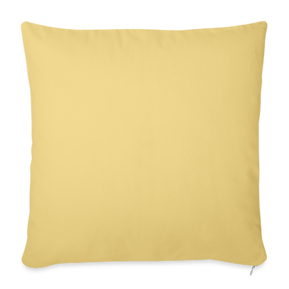 Throw Pillow Cover 18” x 18” - washed yellow