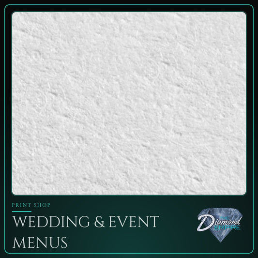 Wedding & Event Menus