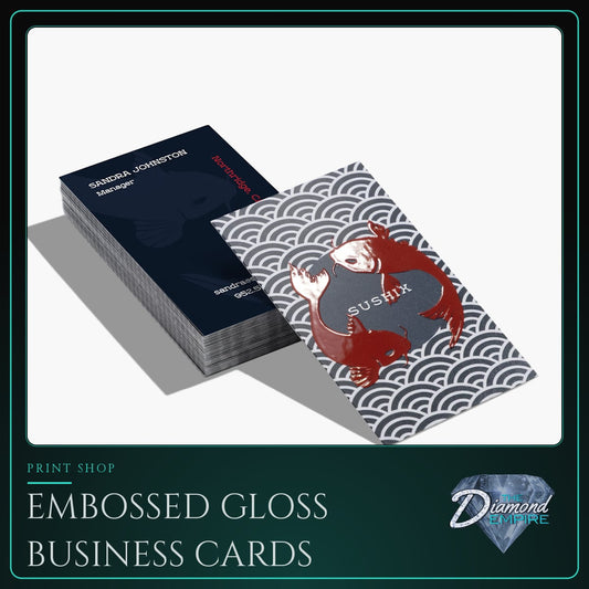 Embossed Gloss Business Cards