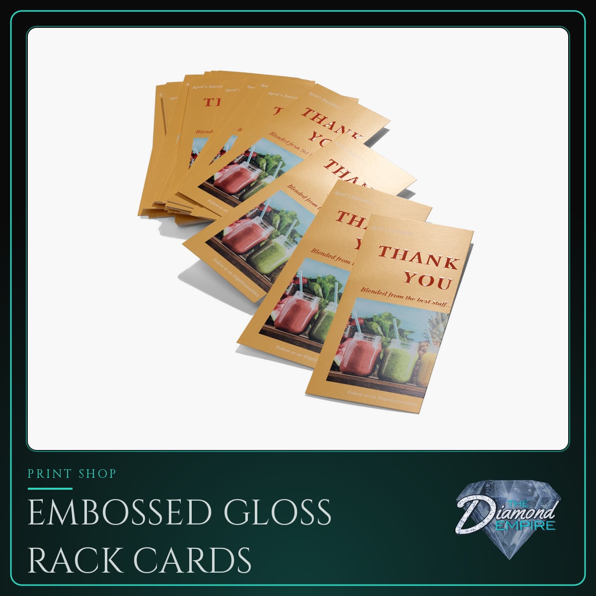 Embossed Gloss Rack Cards