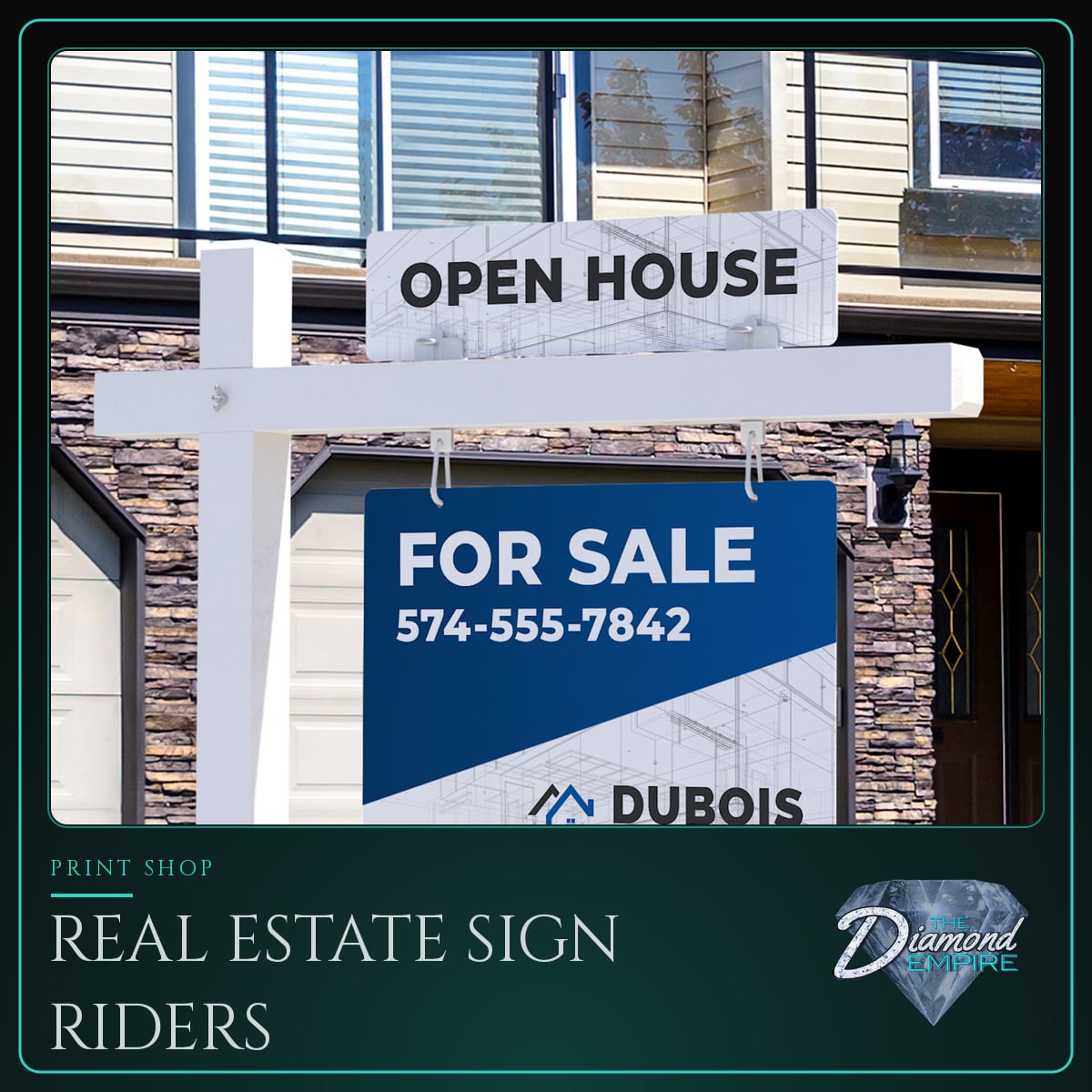Real Estate Sign Riders