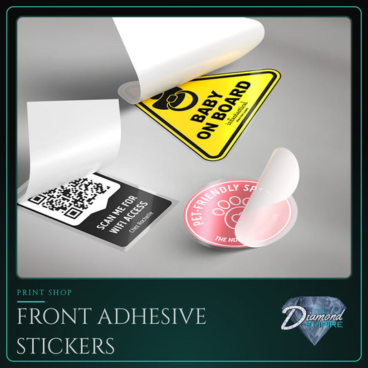 Front Adhesive Stickers