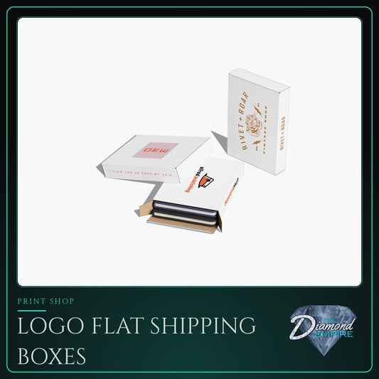 Logo Flat Shipping Boxes