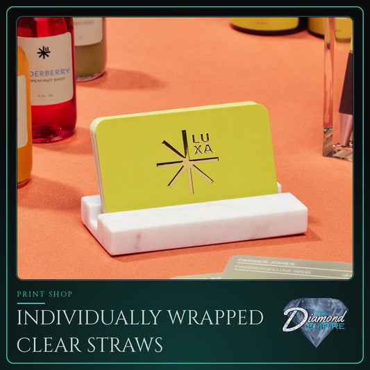 Individually Wrapped Clear Straws
