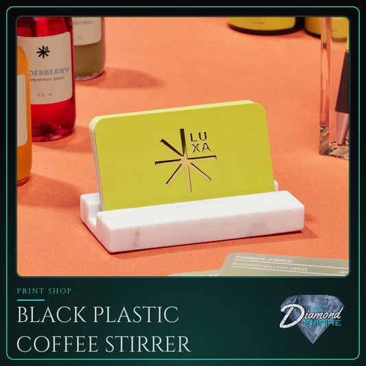 Black Plastic Coffee Stirrer
