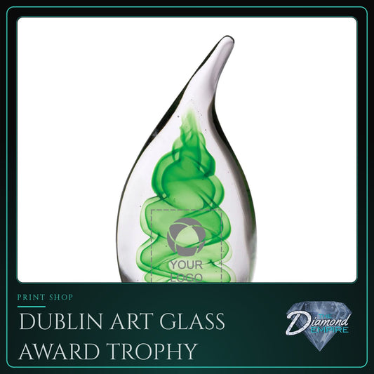 Dublin Art Glass Award Trophy