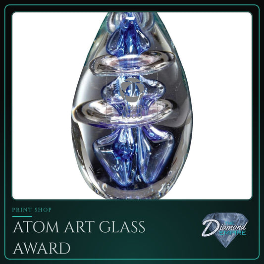 Atom Art Glass Award – 2.50 W x 4.00 H