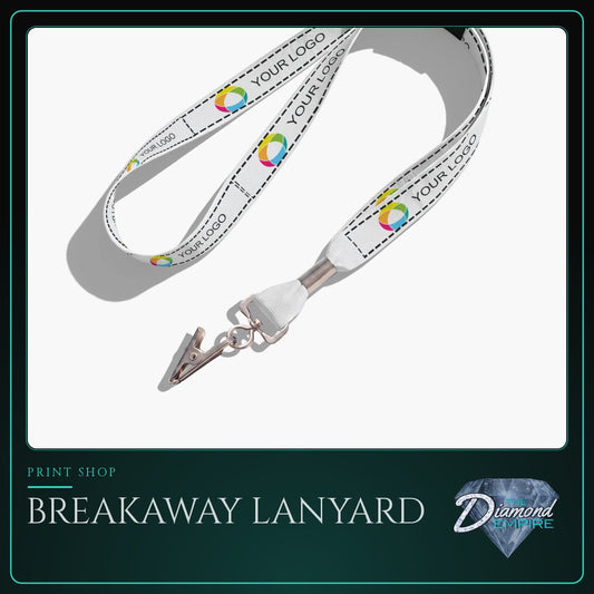 Breakaway Lanyard with Swivel Bulldog Clip Attachment