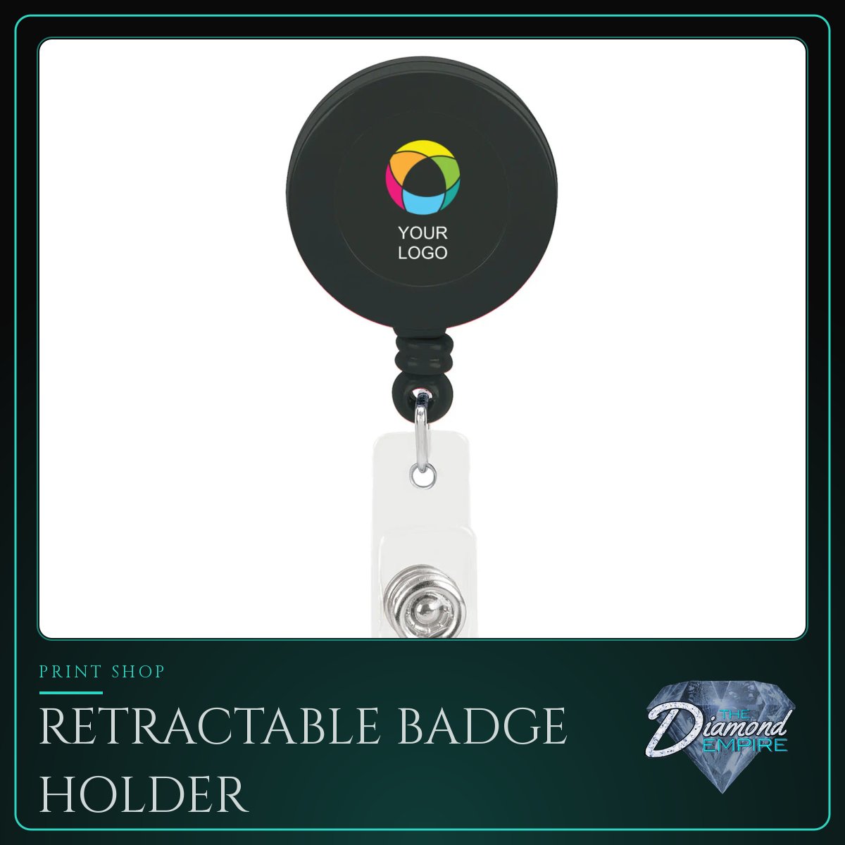 Retractable Badge Holder with Alligator Clip