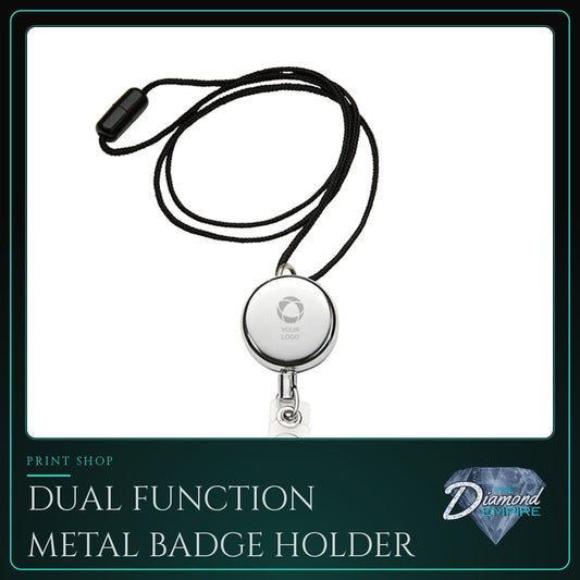 Dual Function Metal Badge Holder