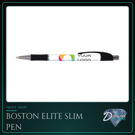 Boston Elite Slim Pen with Black Ink Digital Full Color Wrap